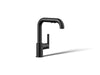 KOHLER Purist Pull-out kitchen sink faucet with three-function sprayhead