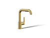 KOHLER K-7506 Purist Pull-out kitchen sink faucet with three-function sprayhead
