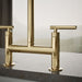 Kohler Purist Two-hole bridge kitchen sink faucet