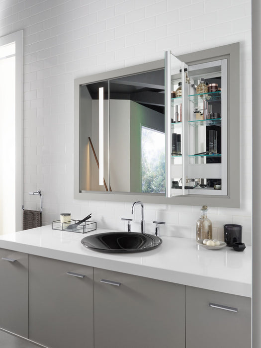 KOHLER K-75748-HD2 Sartorial 17-1/2" round drop-in bathroom sink, no overflow