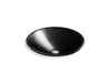 KOHLER K-75748-HD2 Sartorial 17-1/2" round drop-in bathroom sink, no overflow