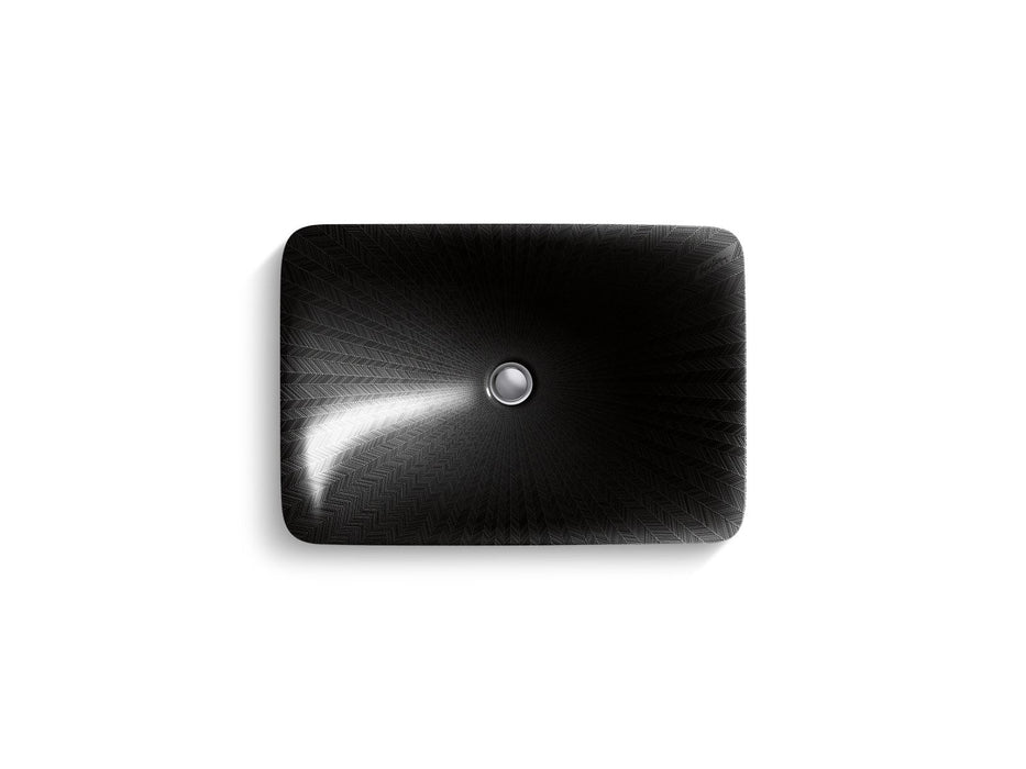 KOHLER K-75749-HD2 Sartorial 21" rectangular drop-in bathroom sink, no overflow