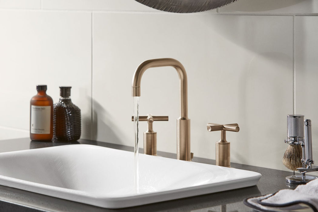 KOHLER K-75749-HD1 Sartorial 21" rectangular drop-in bathroom sink, no overflow