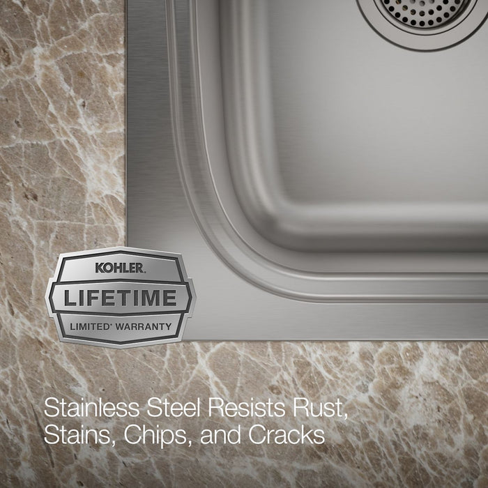 Kohler Verse 33" top-/undermount double-bowl kitchen sink