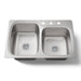 Kohler Verse 33" top-/undermount double-bowl kitchen sink