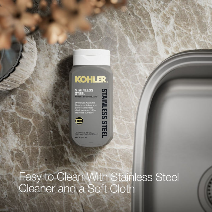 KOHLER K-75791-4 Verse 33" top-/undermount double-bowl kitchen sink, stainless steel - view 4
