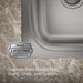 KOHLER K-75791-4 Verse 33" top-/undermount double-bowl kitchen sink, stainless steel - view 5