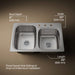 KOHLER K-75791-3 Verse 33" top-/undermount double-bowl kitchen sink