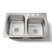 KOHLER K-75791-3 Verse 33" top-/undermount double-bowl kitchen sink