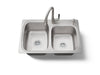 KOHLER K-75791-2PC All-In-One 33" top-/undermount double-bowl kitchen sink