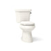 KOHLER K-76301-RA Highline Two-piece elongated toilet with concealed trapway, 1.28 gpf - Biscuit
