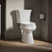 KOHLER K-76301-RA Highline Two-piece elongated toilet with concealed trapway, 1.28 gpf - White