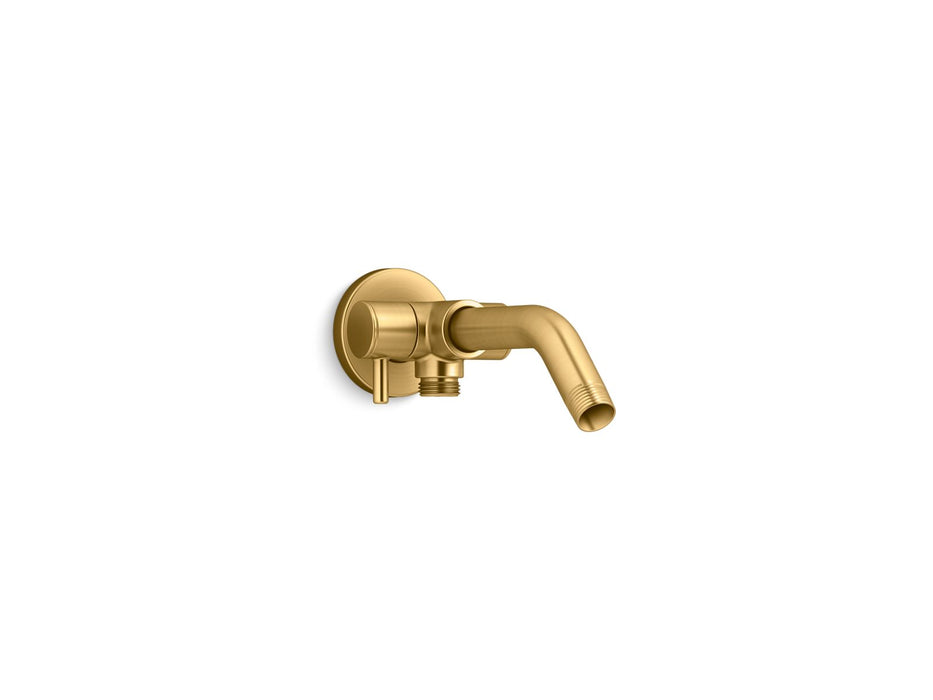 KOHLER K-76330 Shower arm with 3-way diverter, vibrant brushed moderne brass