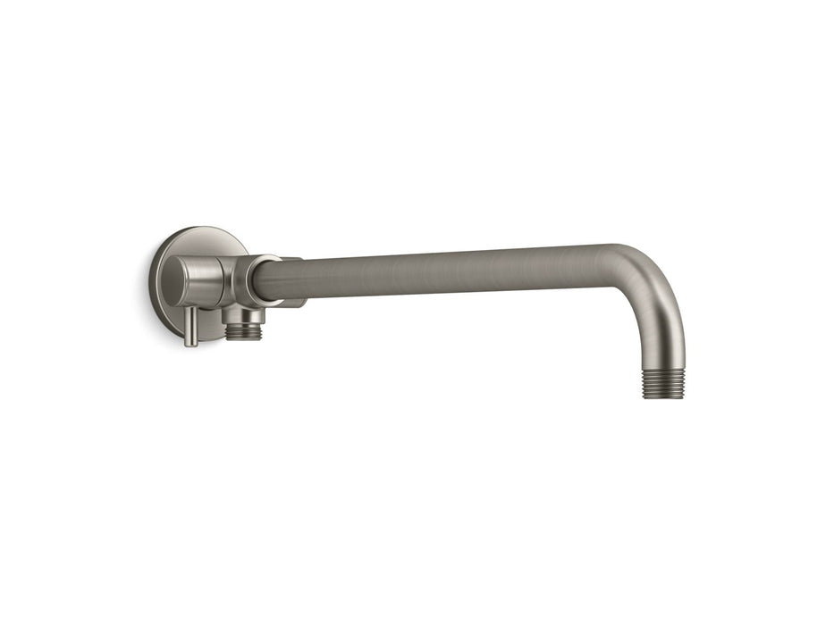 KOHLER K-76333 Wall-mount arm for rainhead/showerhead and handshower with 2-way diverter, vibrant brushed nickel