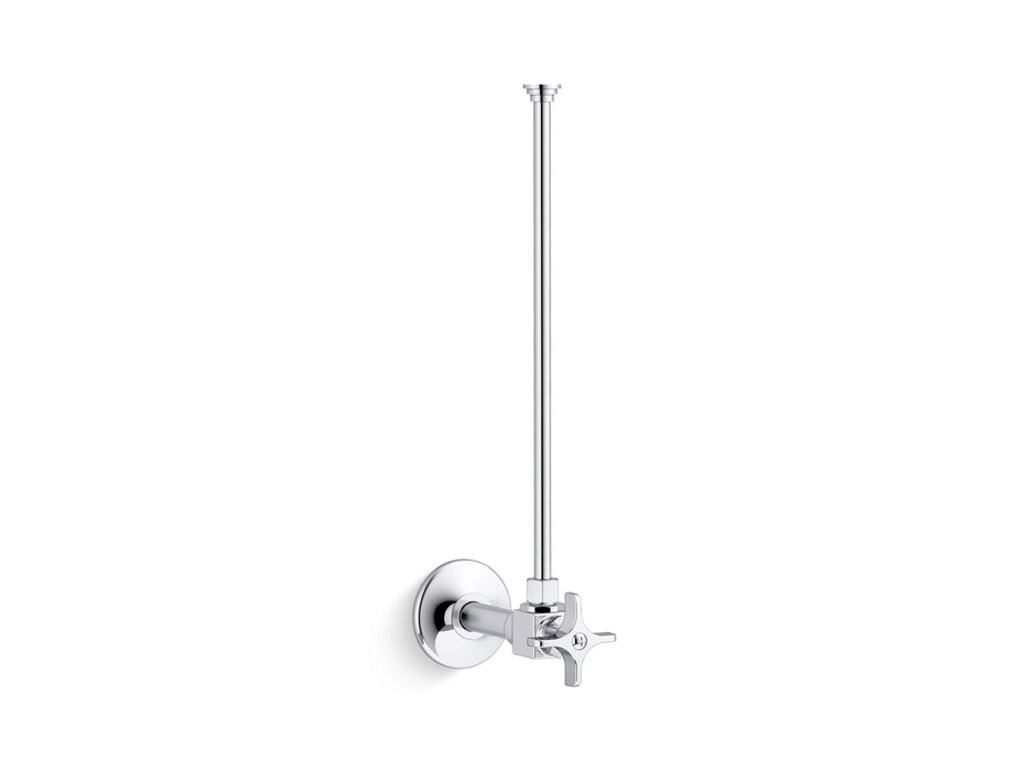 KOHLER 3/8" NPT angle supply with stop and annealed vertical tube