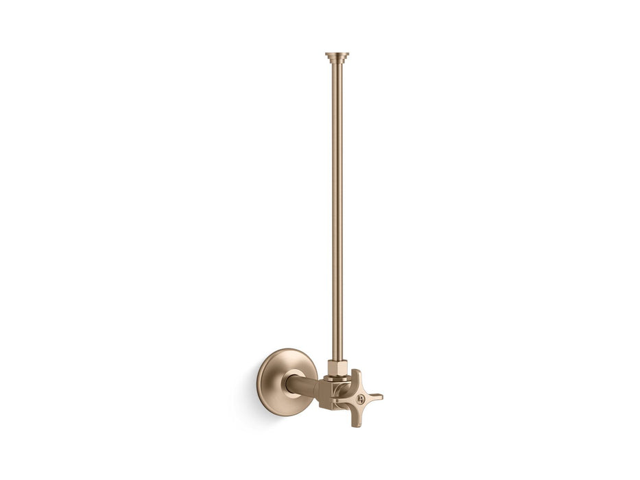 KOHLER 3/8" NPT angle supply with stop and annealed vertical tube