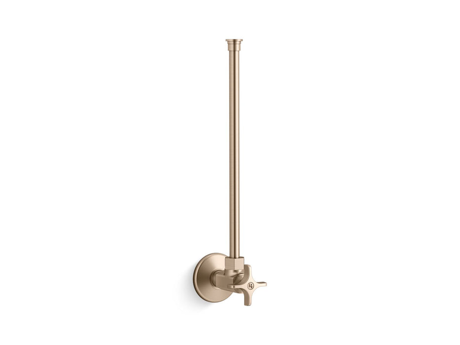 KOHLER 1/2" NPT angle supply with stop with cross handle and annealed vertical tube