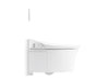 KOHLER K-76395 Veil Wall-hung Compact Elongated Smart Toilet Bowl, Dual-flush