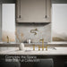 Kohler Artifacts Three-hole bridge kitchen sink faucet with side sprayer