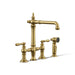 Kohler Artifacts Three-hole bridge kitchen sink faucet with side sprayer