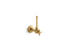 KOHLER K-7653 1/2" angle supply with stop, cross handle and rigid vertical tube