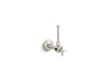 KOHLER 1/2" angle supply with stop, cross handle and rigid vertical tube