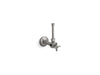 KOHLER 1/2" angle supply with stop, cross handle and rigid vertical tube