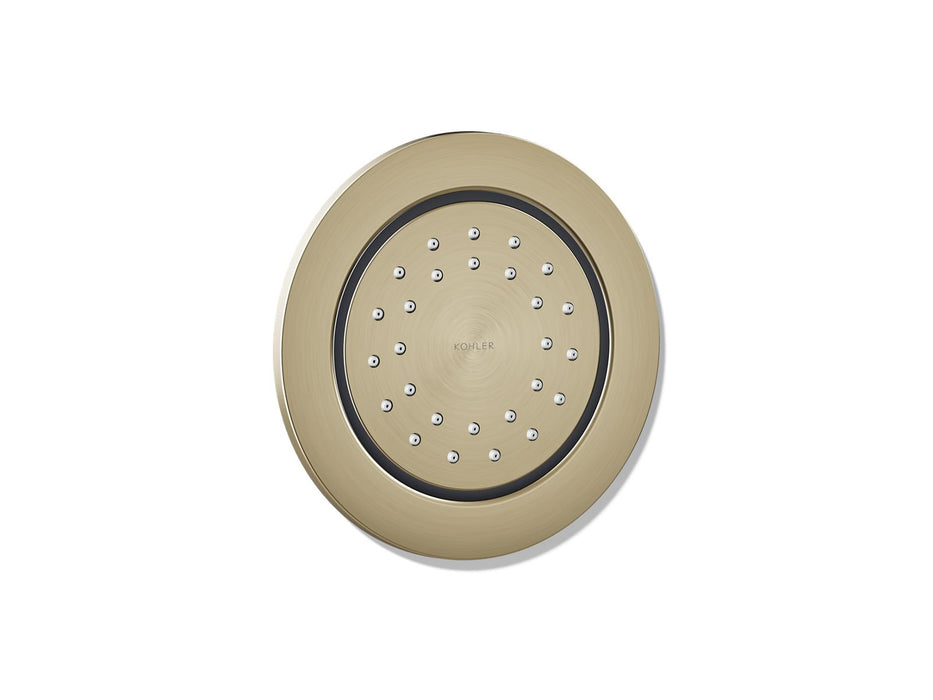 KOHLER K-77119 WaterTile Round 27-nozzle single-function body spray, 1.0 gpm, vibrant brushed bronze