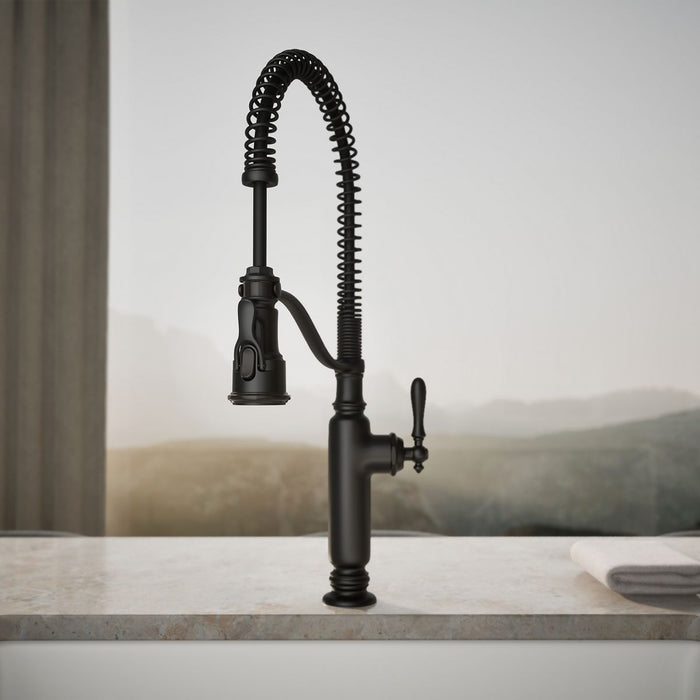 KOHLER K-77515 Tournant Semi-professional kitchen sink faucet with three-function sprayhead