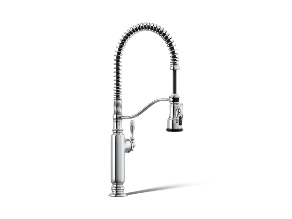 KOHLER K-77515 Tournant Semi-professional kitchen sink faucet with three-function sprayhead
