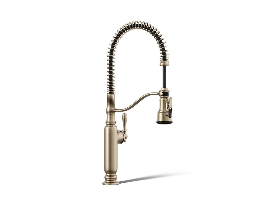 KOHLER K-77515 Tournant Semi-professional kitchen sink faucet with three-function sprayhead