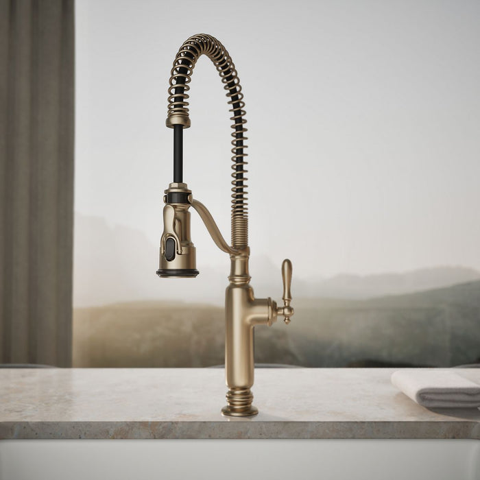 KOHLER K-77515 Tournant Semi-professional kitchen sink faucet with three-function sprayhead