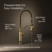 KOHLER Tournant Semi-professional kitchen sink faucet with three-function sprayhead
