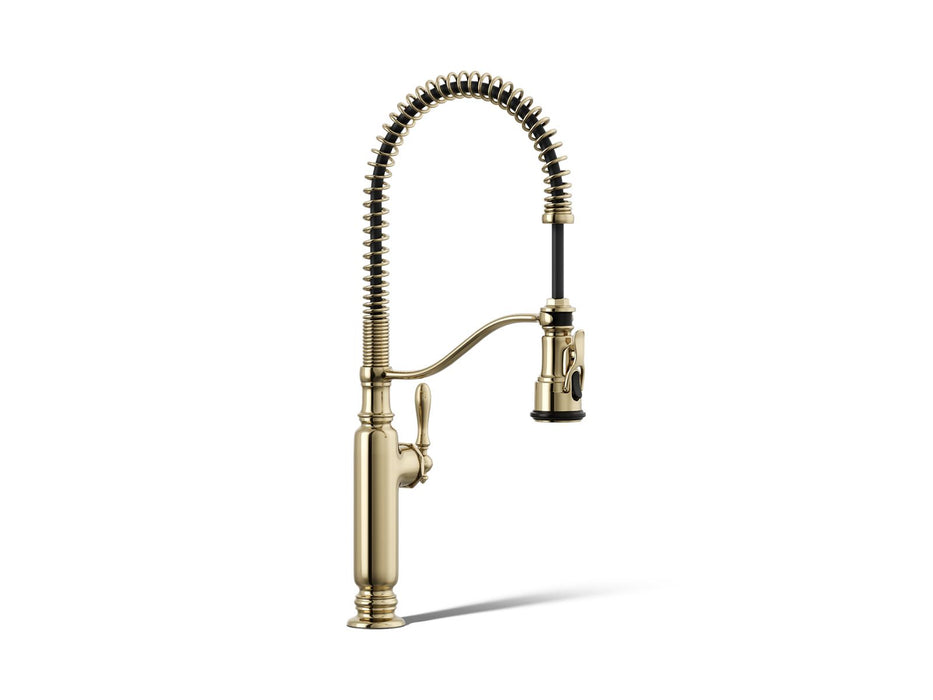 KOHLER Tournant Semi-professional kitchen sink faucet with three-function sprayhead