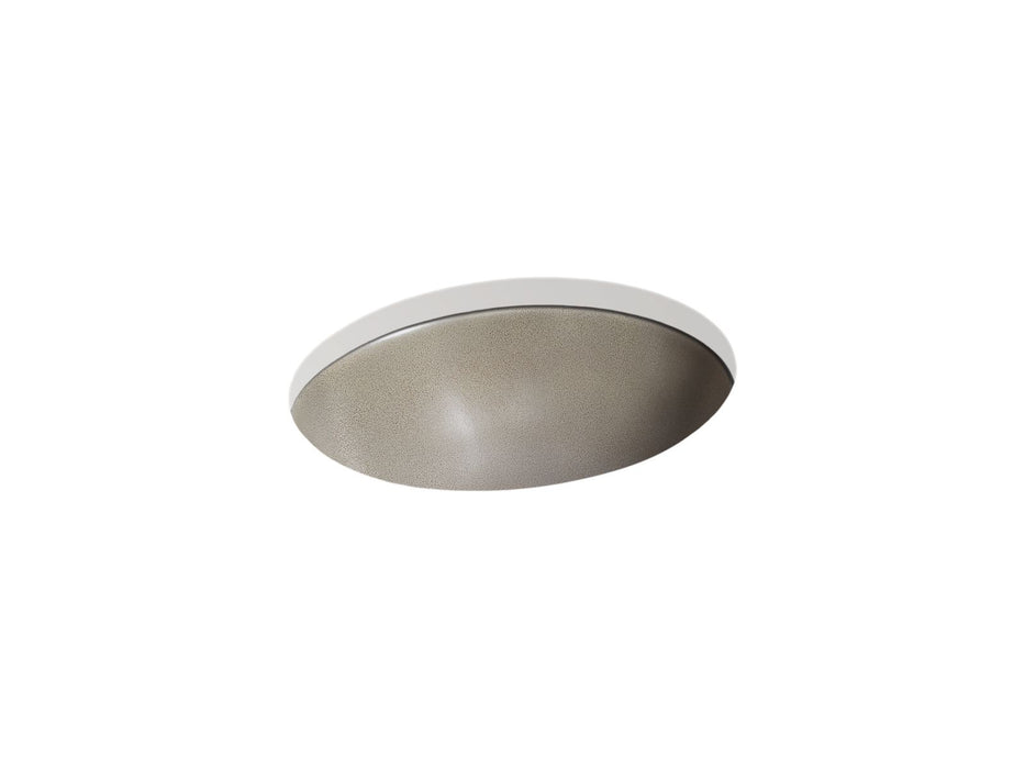KOHLER K-77635 Caxton 19-1/4" oval undermount bathroom sink, no overflow