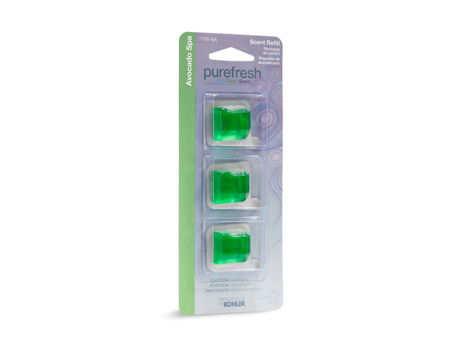 KOHLER K-7766 Refill scent packs for Purefresh toilet seat, Avocado Spa