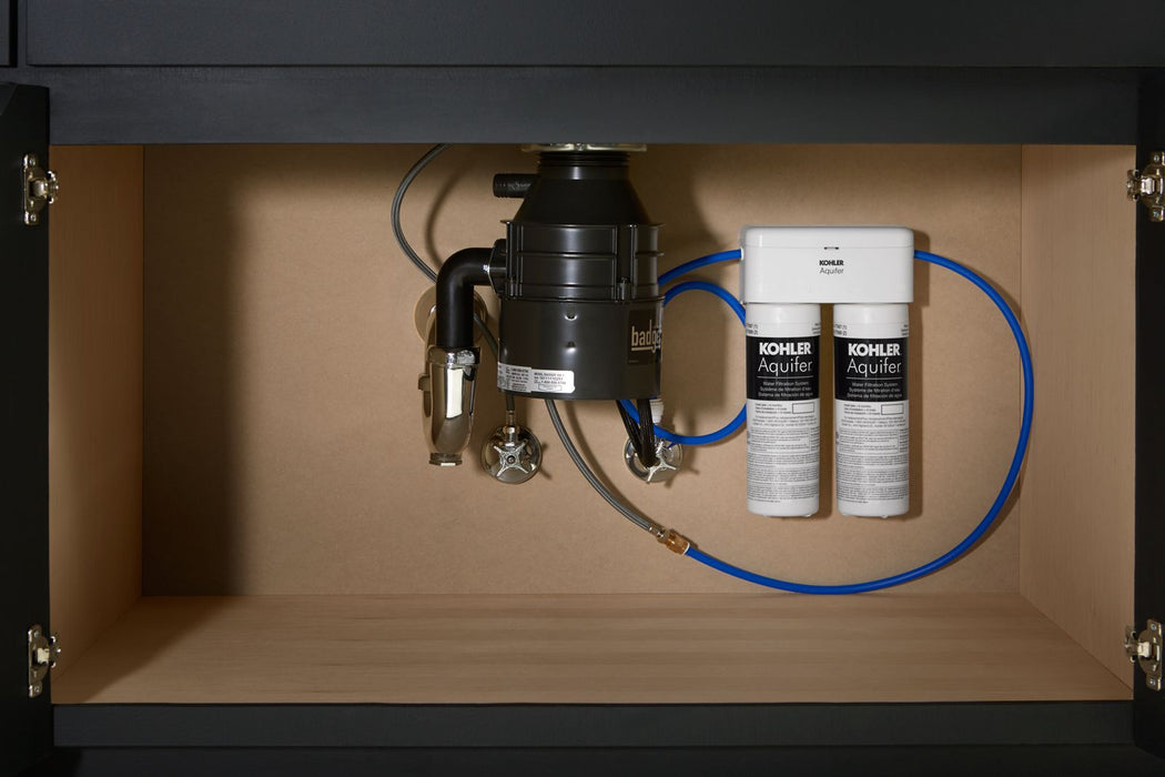 KOHLER K-77686 Aquifer Double-cartridge water filtration system
