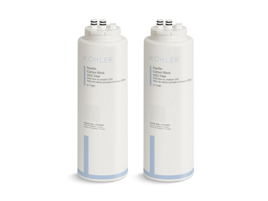KOHLER K-77688 Aquifer Two-pack replacement filter cartridges