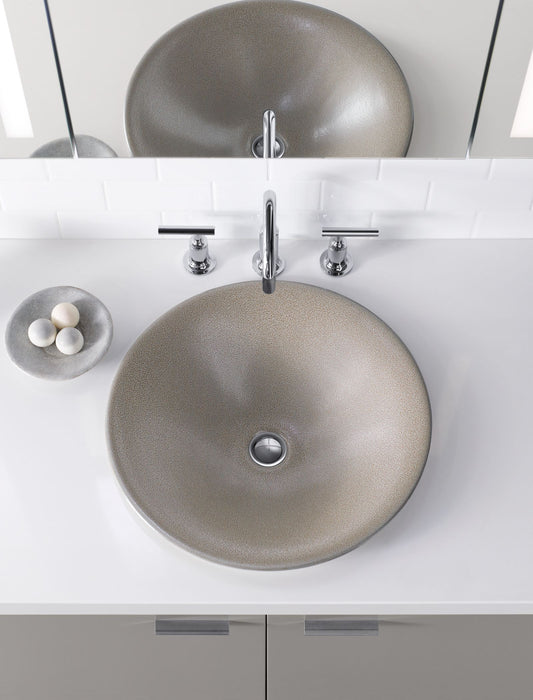 KOHLER K-77714 Carillon 17-1/2" round drop-in bathroom sink, no overflow