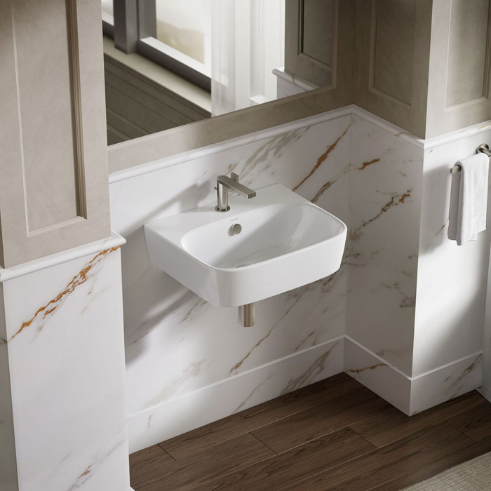 KOHLER K-77767-1 ModernLife 21-3/4" rectangular wall-mount bathroom sink
