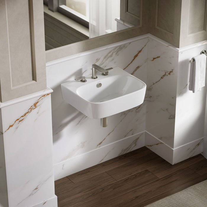 KOHLER K-77767-8 ModernLife 21-3/4" rectangular wall-mount bathroom sink