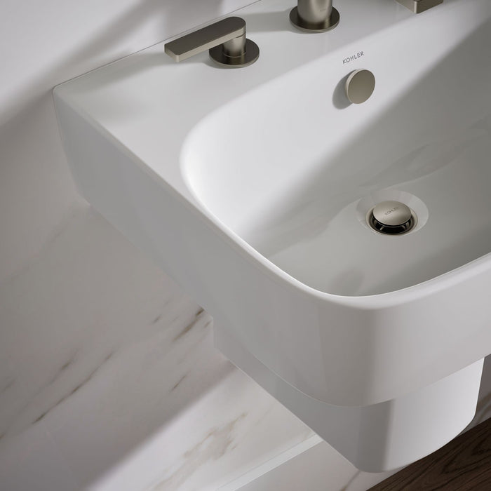KOHLER K-77768-8 ModernLife 21-3/4" rectangular wall-mount bathroom sink