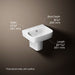 KOHLER K-77768-8 ModernLife 21-3/4" rectangular wall-mount bathroom sink