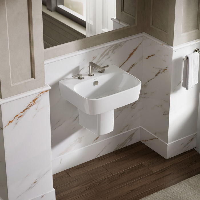 KOHLER K-77768-8 ModernLife 21-3/4" rectangular wall-mount bathroom sink