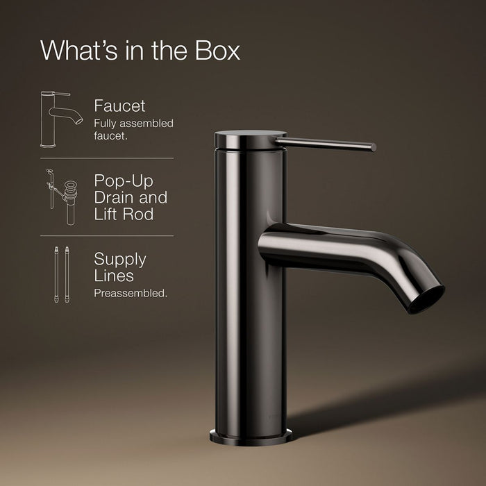 KOHLER K-77958-4A Components Single-handle bathroom sink faucet, 1.2 gpm