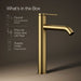 Kohler Components Tall single-handle bathroom sink faucet, 1.2 gpm