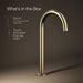 KOHLER KOHLER K-77965 Components Bathroom sink faucet spout with Tube design, 1.2 gpm