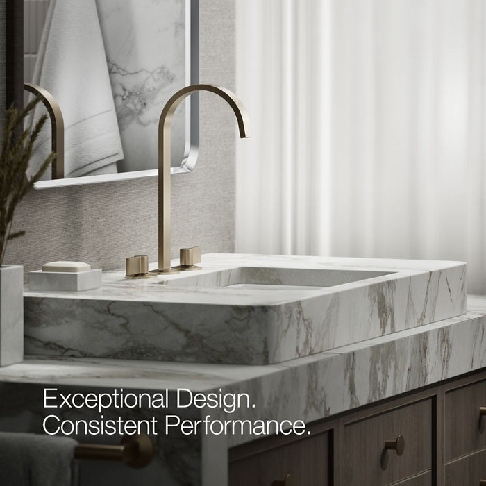 KOHLER K-77966 Components Bathroom sink faucet spout with Ribbon design, 1.2 gpm