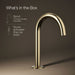 KOHLER KOHLER K-77967 Components Bathroom sink faucet spout with Tube design, 1.2 gpm