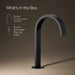 KOHLER Components Bathroom sink faucet spout with Ribbon design, 1.2 gpm